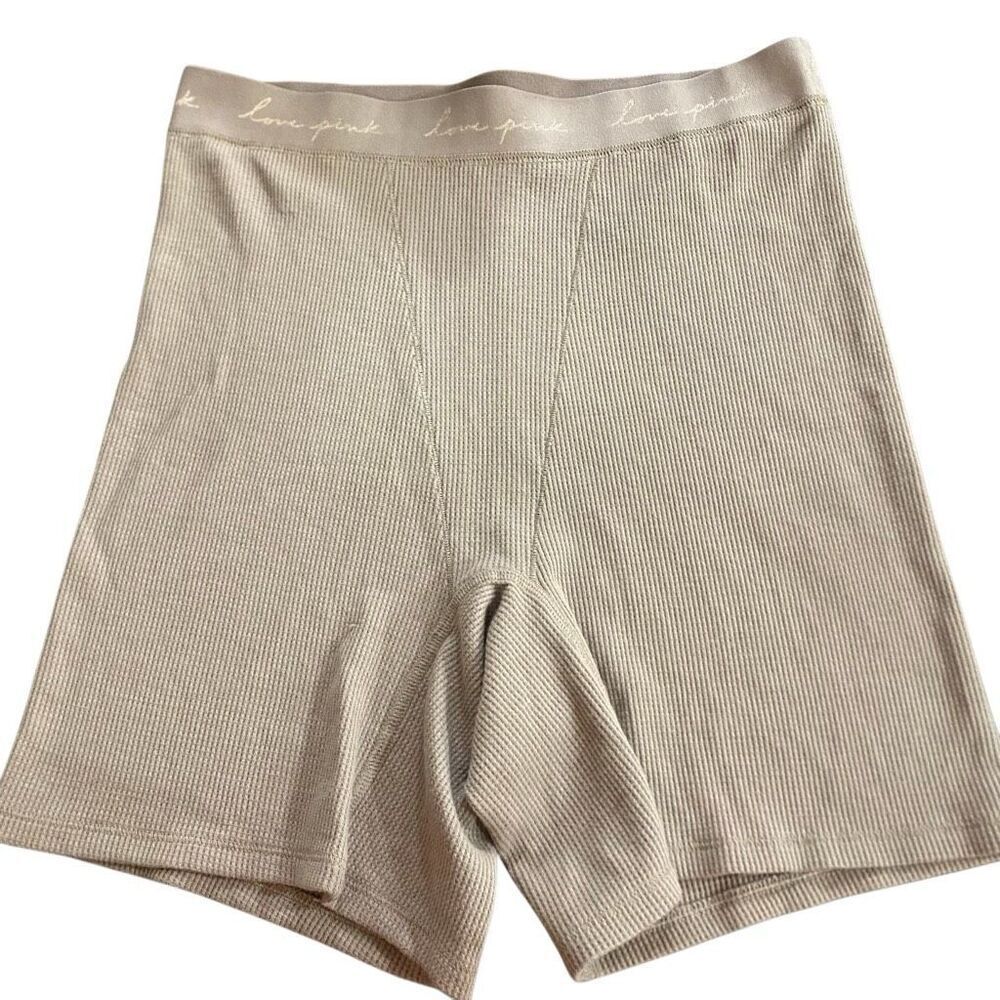 Pink Victoria’s Secret size large boxer brief shorts or sleep shirt basic color